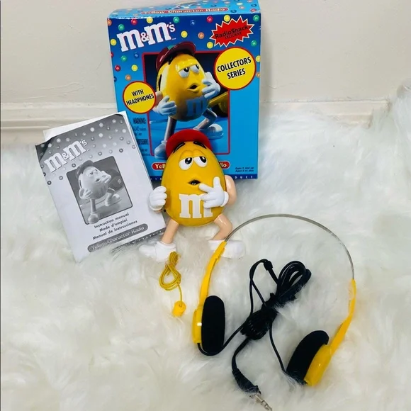 ラジオ(m&m's) M&M's BLUE Animated AM/FM Radio w/Built In Speaker Talking Motion